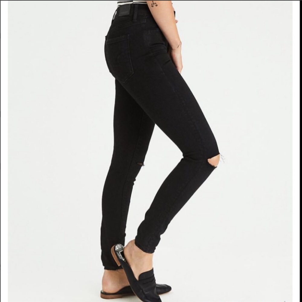 American Eagle Black High Rise Jeggings